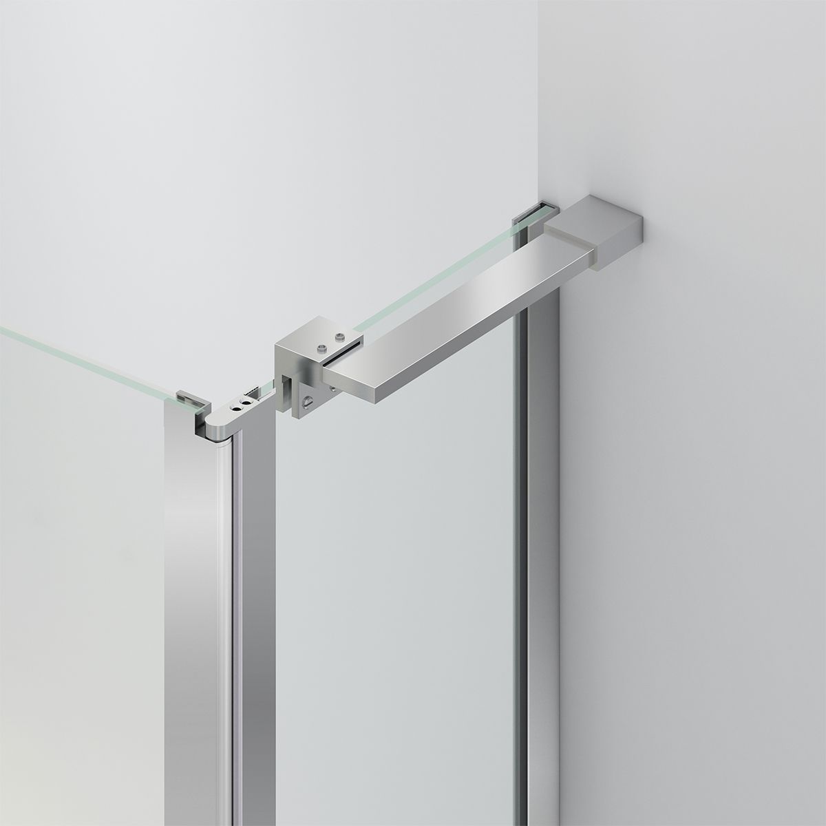 Duschkabine, Sicherheitsglas 6 mm, Transparent, Chrom, 2 Pendeltüren, Maße: 80–90×120 cm, Axis