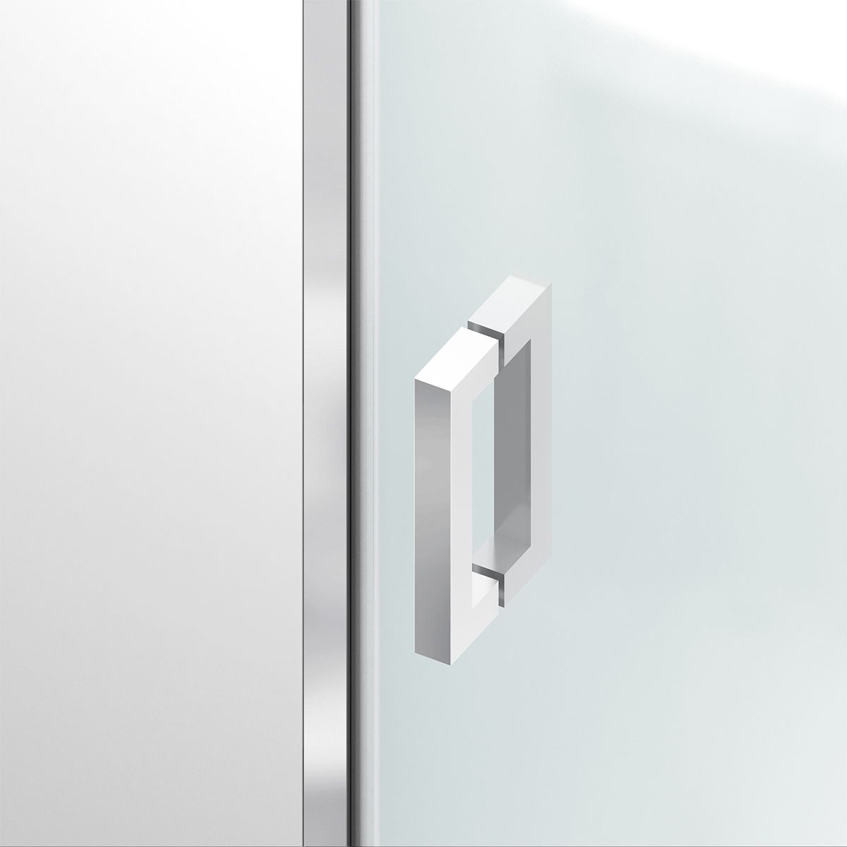Duschkabine, Sicherheitsglas 6 mm, Transparent, Chrom, 2 Pendeltüren, Maße: 80–90×120 cm, Axis