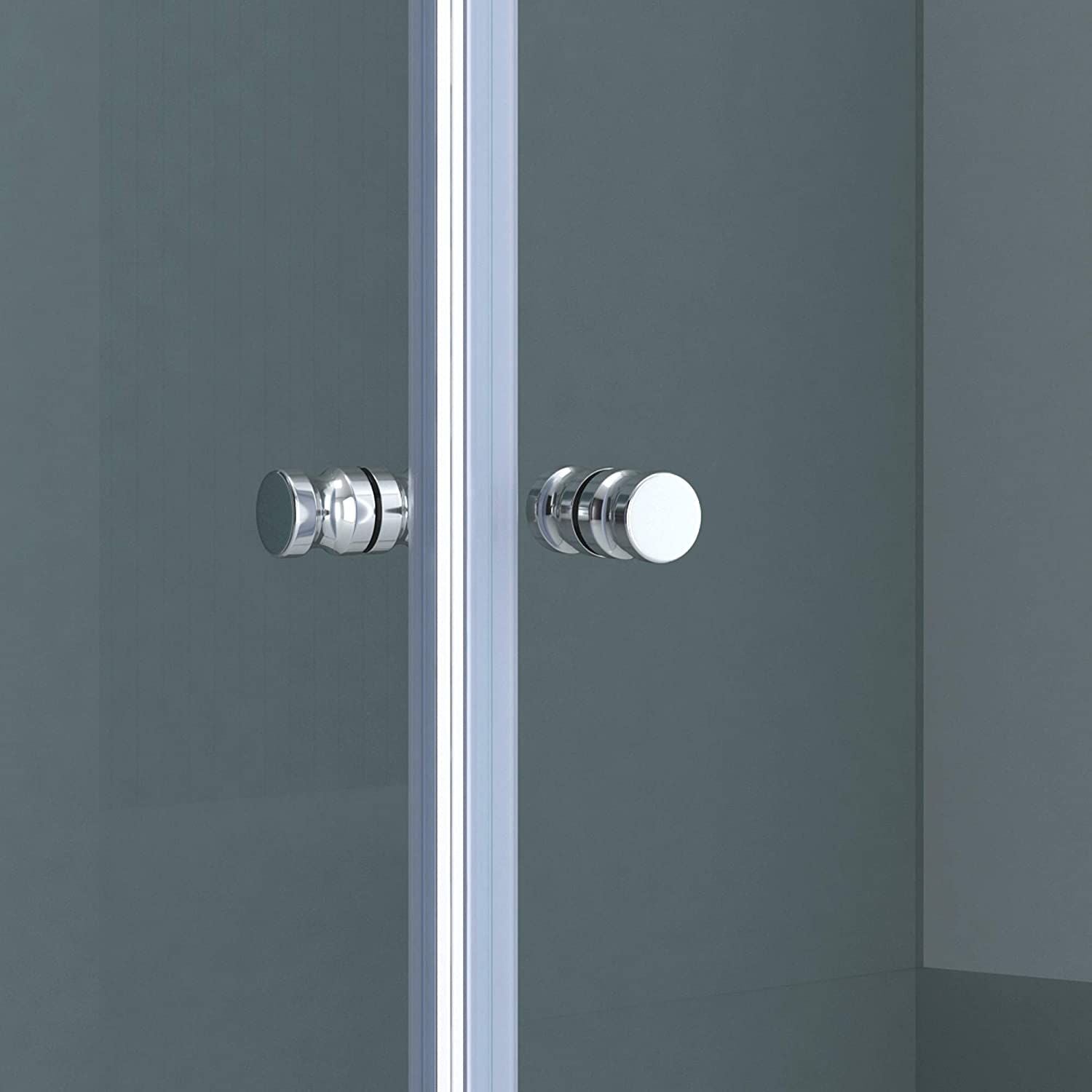Duschkabine EGO-26, Pendeltüren, 6-mm-Sicherheitsglas, Transparent, Maße nach Wahl