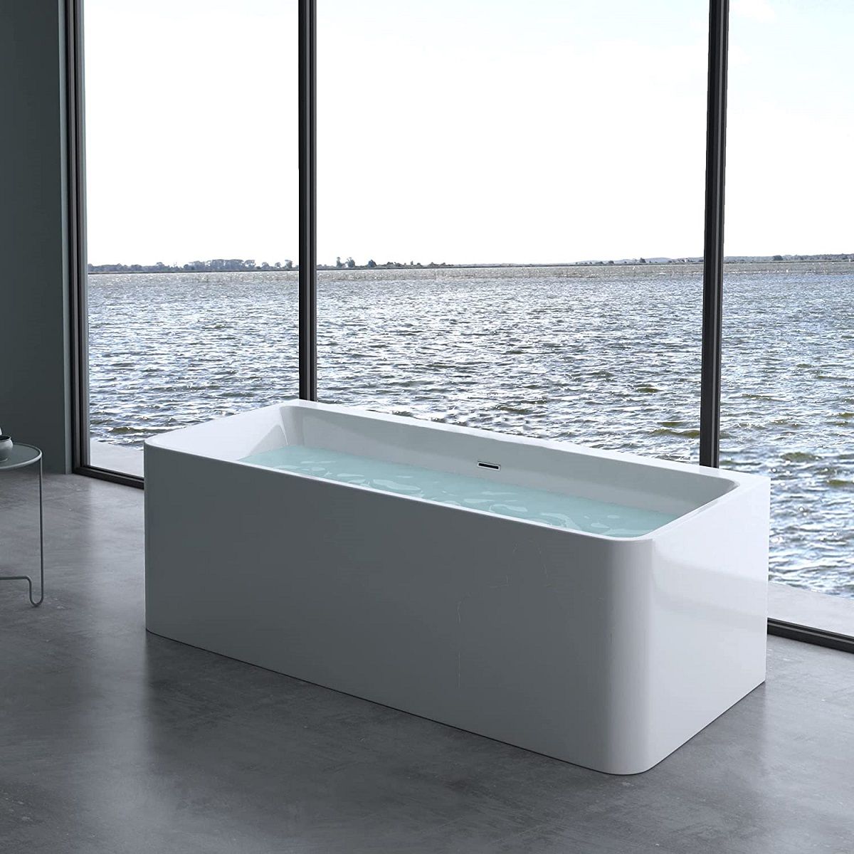Badewanne EGO 601, freistehend, 180 cm, Sanitäracryl, Weiß