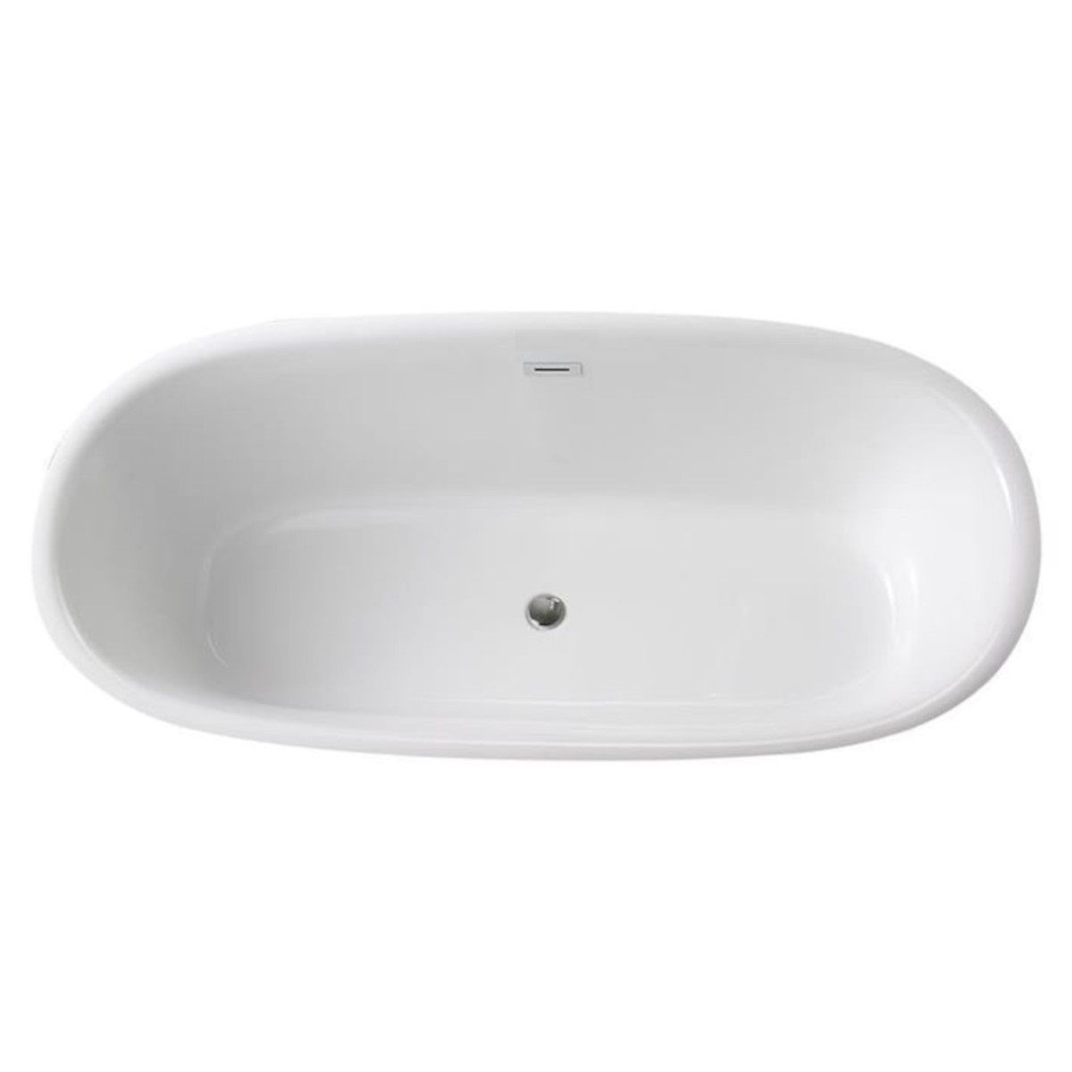 Badewanne Maluma, freistehend, 184x87 cm, glänzend Weiß, Royalty Line by Ego