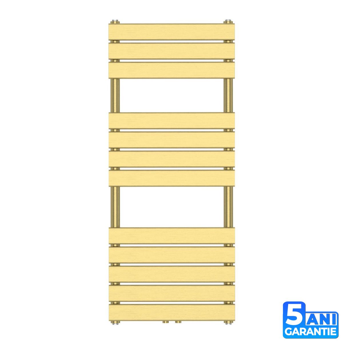 EGO Heizkörper – Nadir, Glänzendes Gold, Handtuchheizkörper aus Stahl, 120 oder 140 x 50 cm