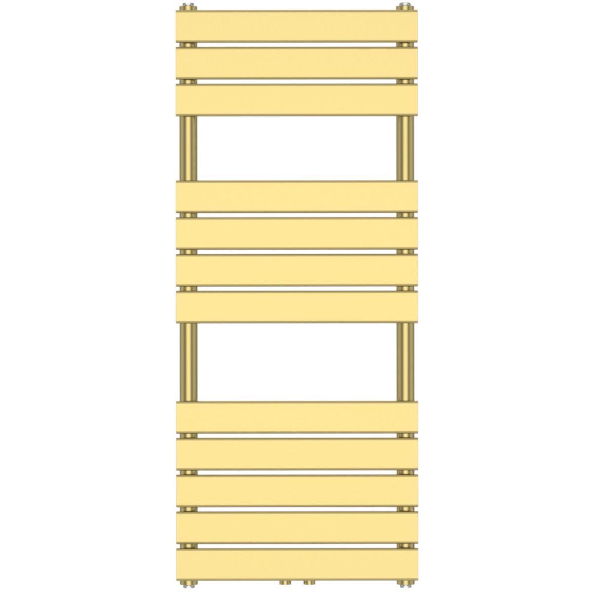 EGO Heizkörper – Nadir, Glänzendes Gold, Handtuchheizkörper aus Stahl, 120 oder 140 x 50 cm
