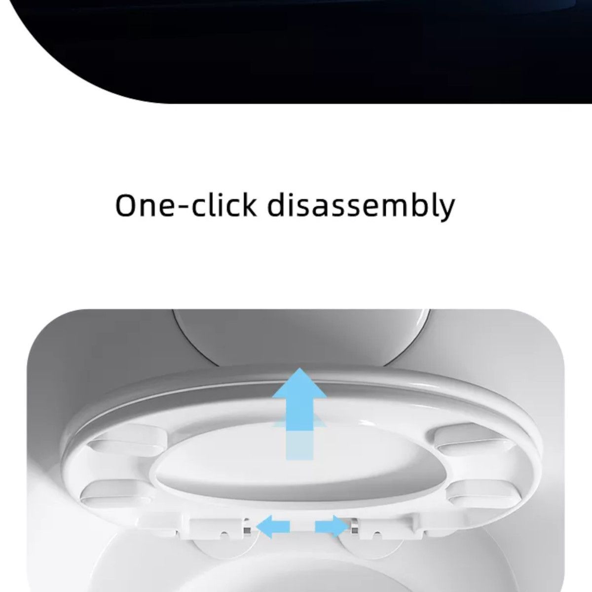 Duroplast-Deckel mit Soft-Close für WC-Becken Angelo in Schwarz