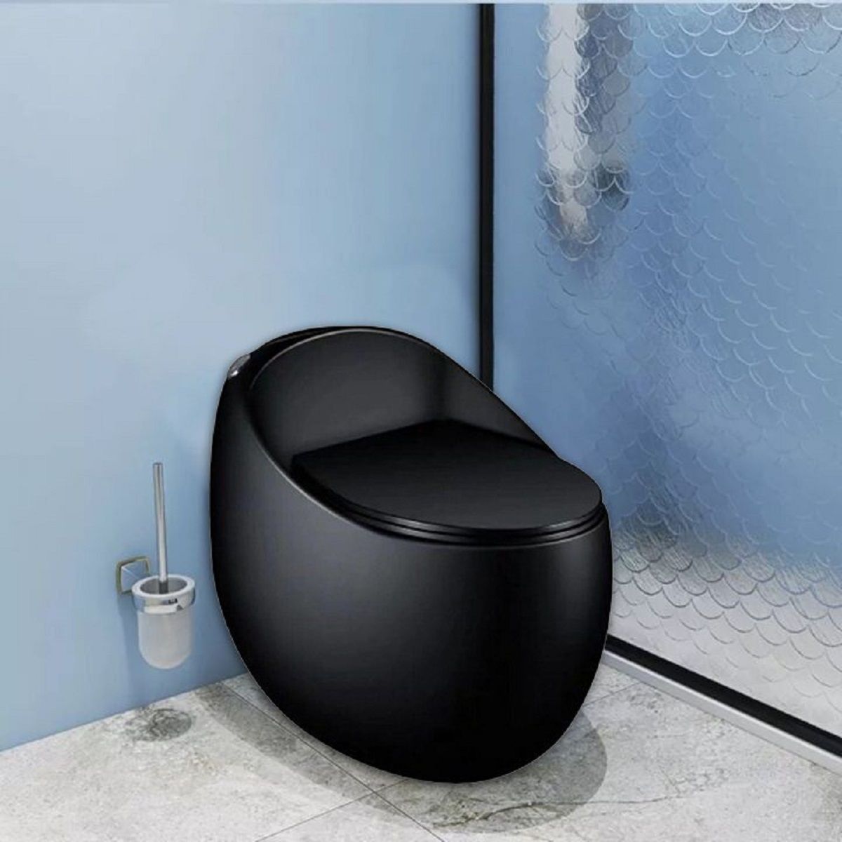 Duroplast-Deckel mit Soft-Close für WC-Becken Santa in Schwarz