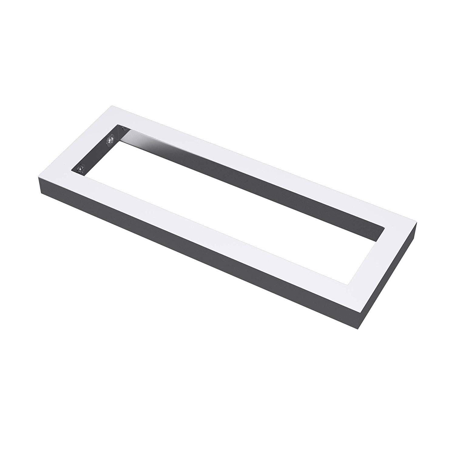 Wandkonsole, Edelstahl, Chrom oder Mattschwarz, 45 oder 50 cm, Waschbecken- oder Arbeitsplattehalter, Alvin