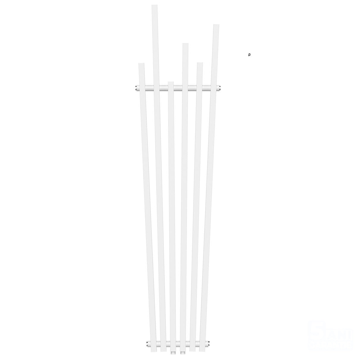 Weißer Heizkörper, B-Ware, 180x42cm, 687 W, 6 Elemente, Stahl, modernes Design, Enes