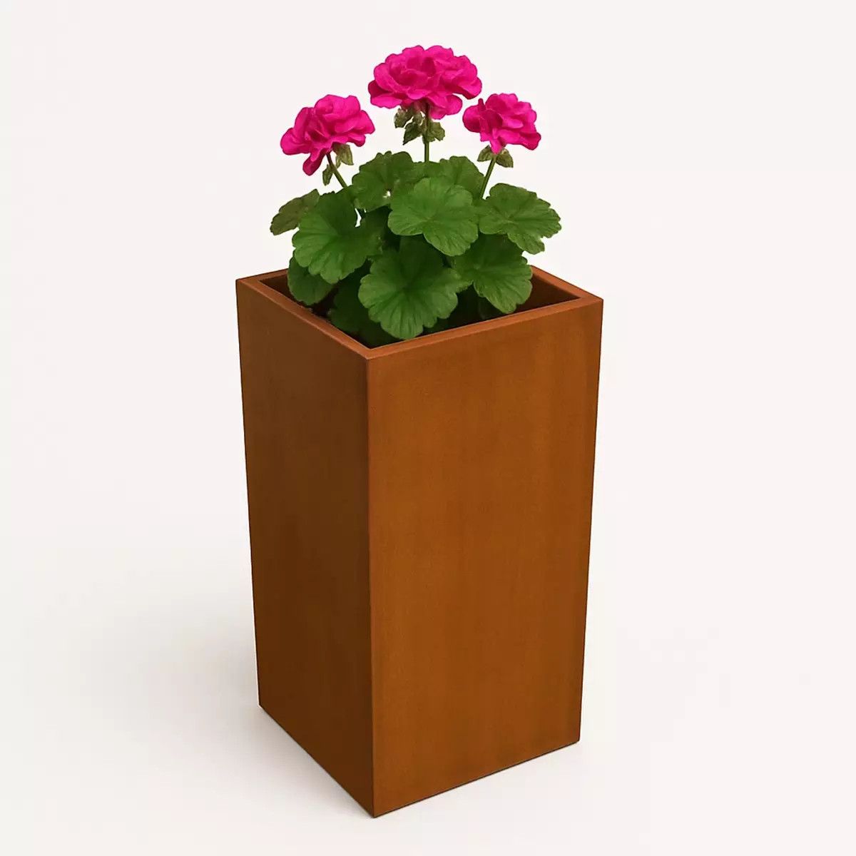 Pflanzkübel, 2 mm Cortenstahl, Höhe 60, 80, 100 cm, Braun, Florium