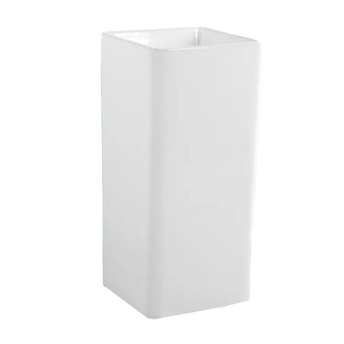 Standwaschbecken EGO Bufon, Weiß, 40x40x84 cm, ohne Hahnloch, Bodenmontage, Sanitärkeramik