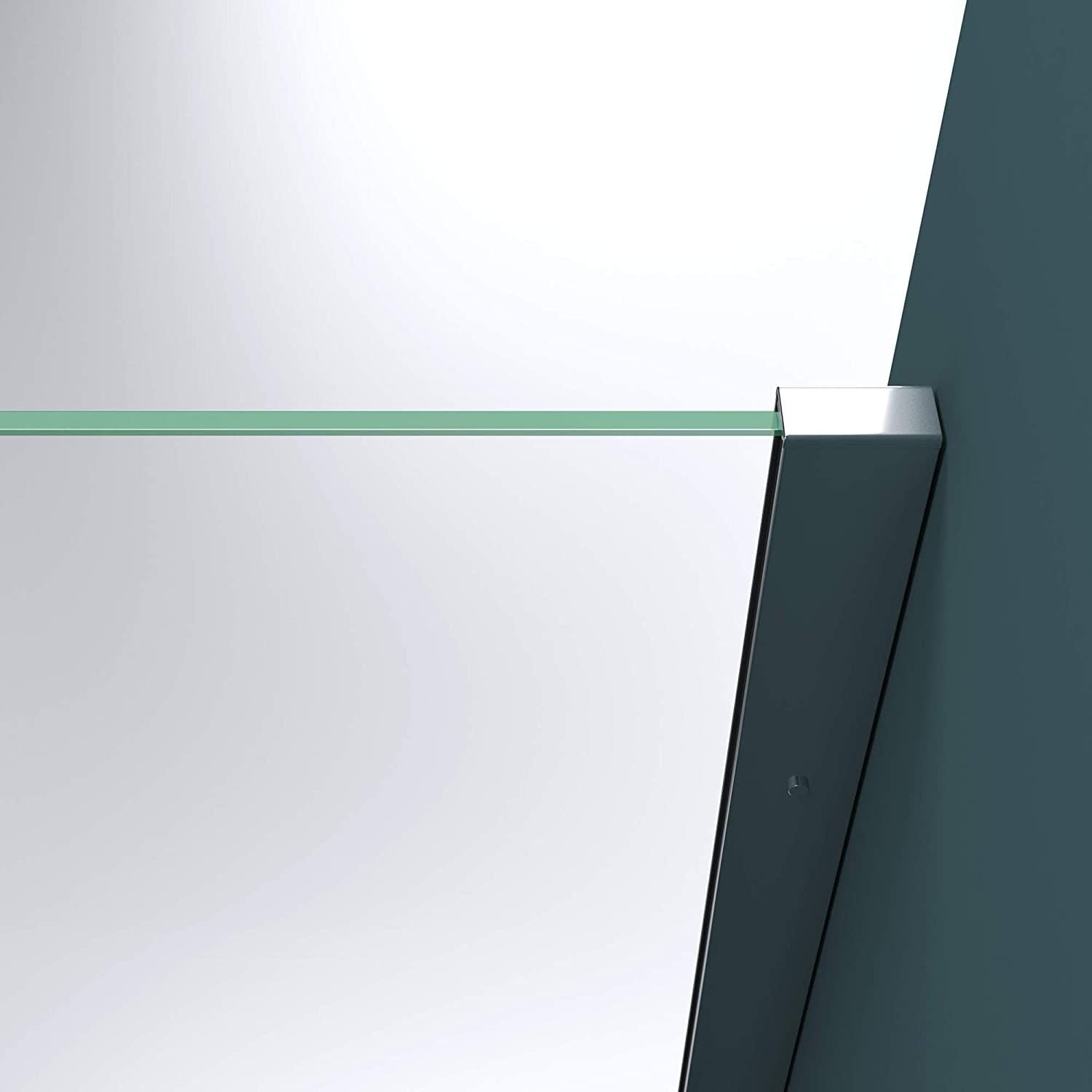 Walk-In-Duschwand, EGO-01K, Einscheibensicherheitsglas 8 oder 10 mm, 90-100 cm, Lotus-Effekt
