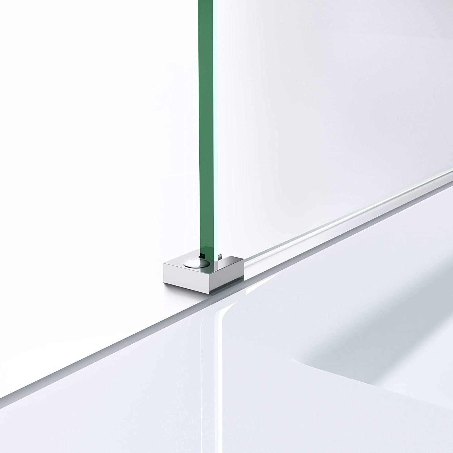 Walk-In Duschwand, Sicherheitsglas 10 mm, Größen 100, 120, 140 cm, Lotus-Effekt, Sicilia
