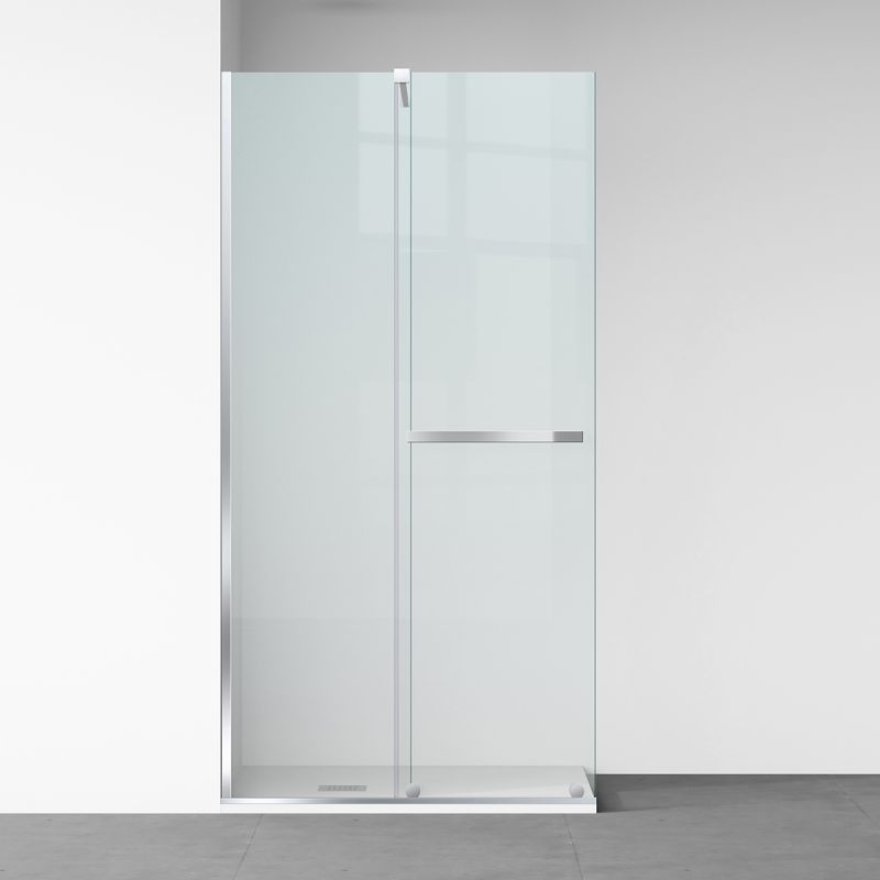 Walk-In Duschwand, 6 mm Sicherheitsglas, 2 Elemente, gleitend, Maße 100-120x200 cm, Chrom, Benito