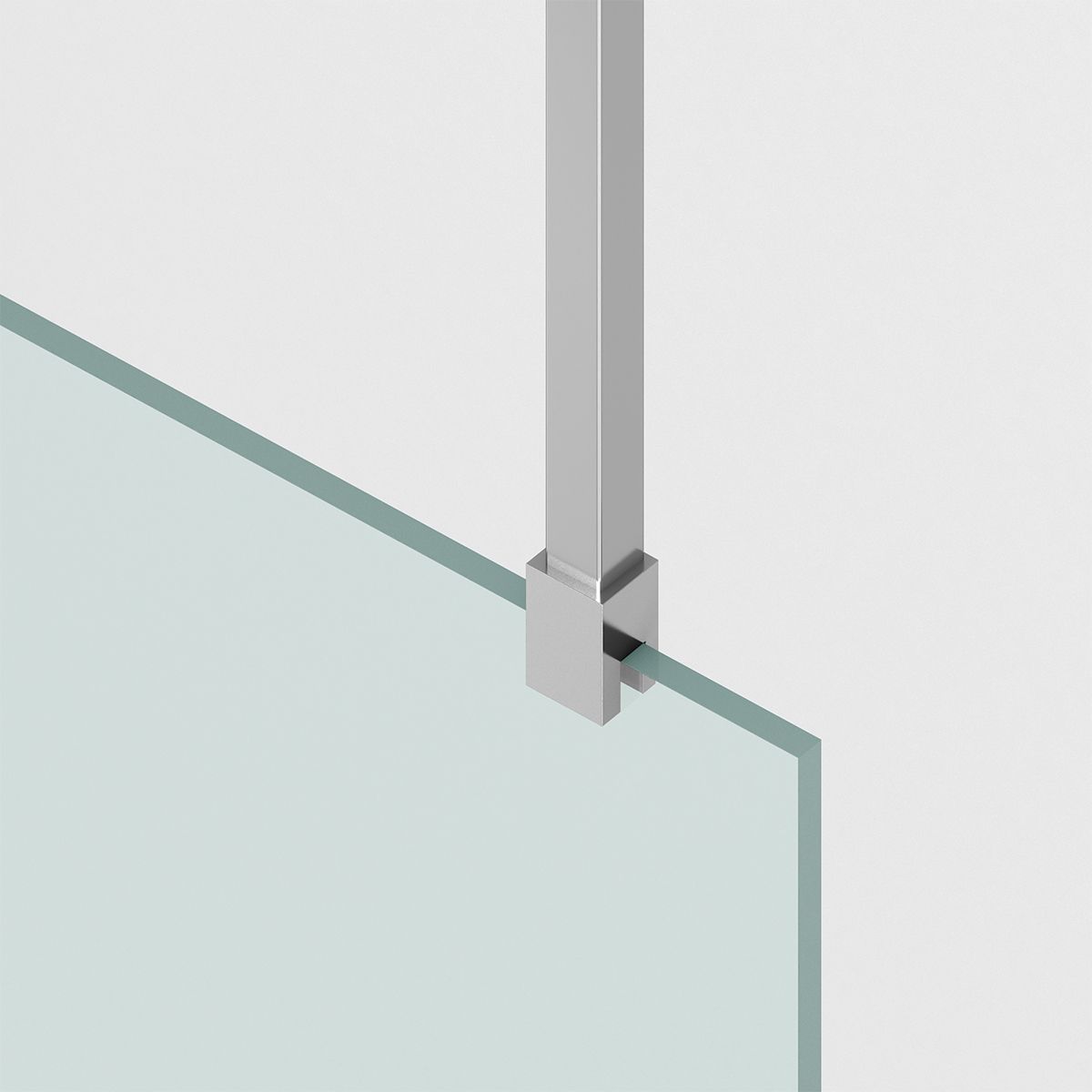 Walk-In Duschwand, 8 mm Sicherheitsglas, Größen 100-120x200 cm, Profil und Griff in Chrom, Armando