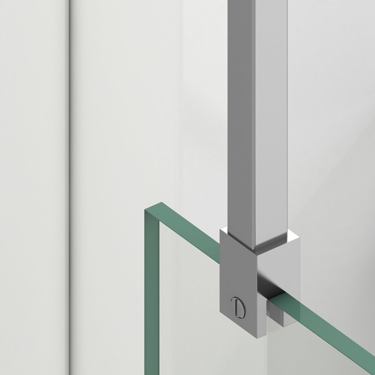 Walk-In Duschwand, 8 mm Sicherheitsglas, Größen 100-120x200 cm, Profil und Griff in Chrom, Armando