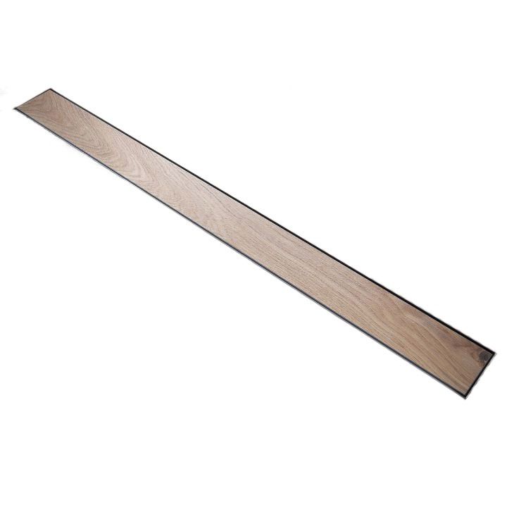 Duschrinne, befliesbar, Smart Pipe Siphon, Einbaumodell unter der Fliese, Premium Low Black, Größen 50-120 cm