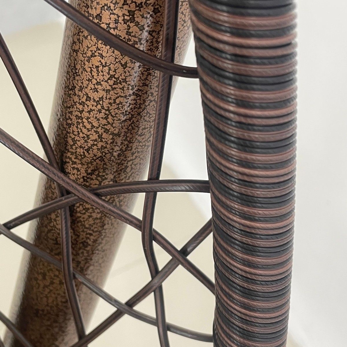Hängesessel California Brown, Sessel zum Aufhängen, für Garten oder Wohnzimmer, komfortabel, 3D-Rattan