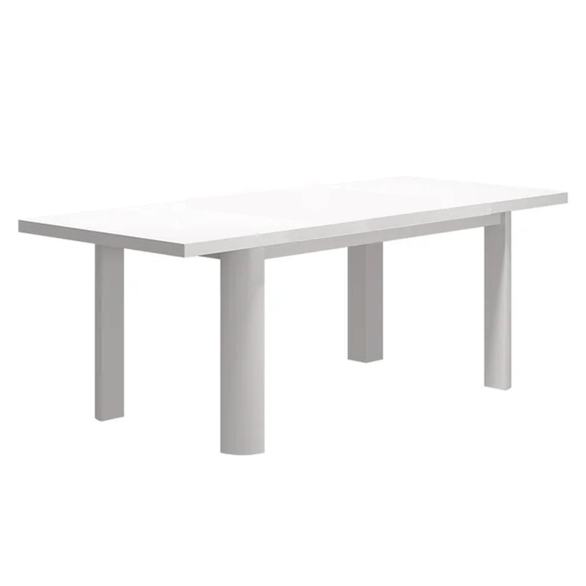 Möbelset für Terrasse und Garten, Tisch aus Aluminium und Holz, 8 Stühle, Seilgeflecht, Torino