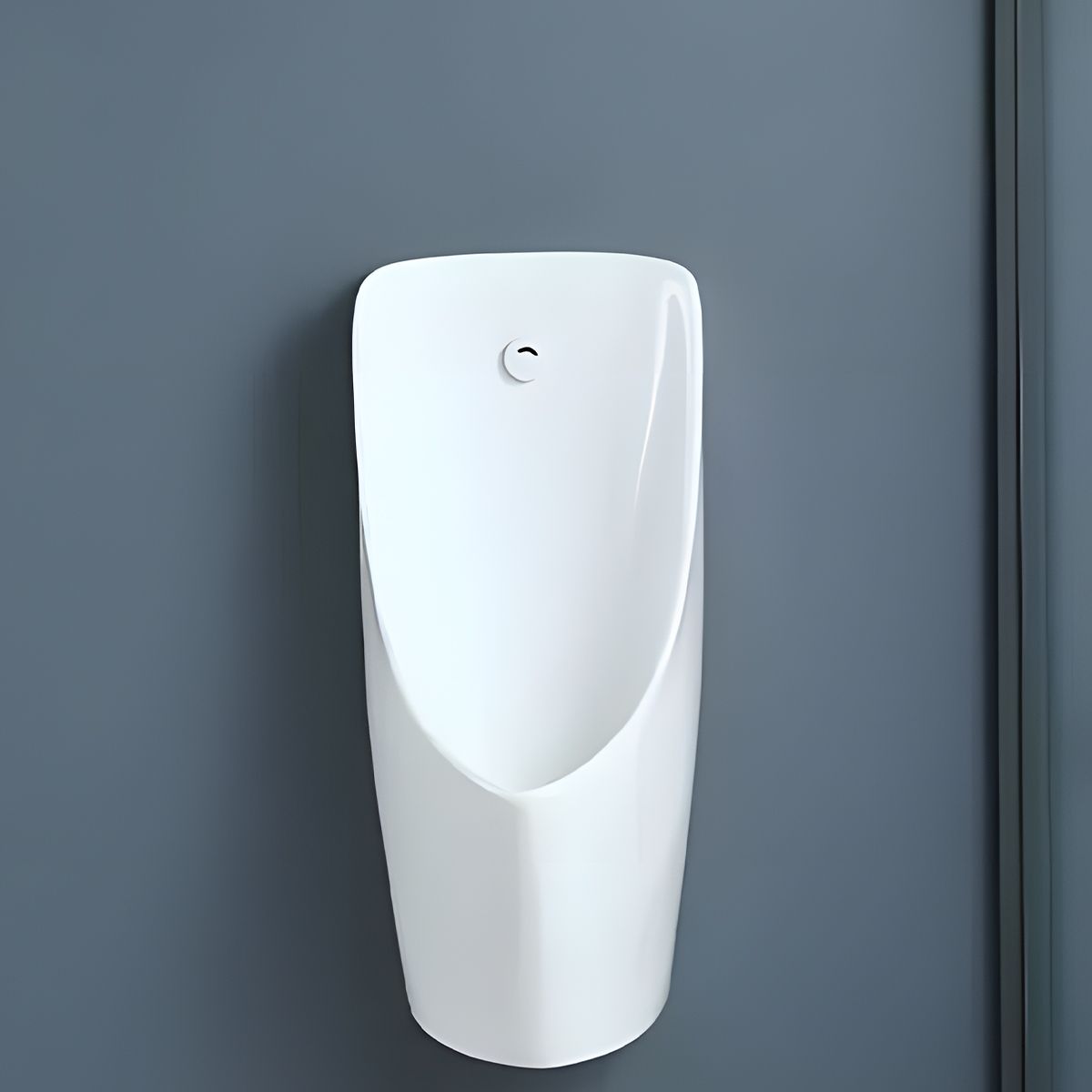 Urinal mit integriertem Sensor, Wand- oder Bodenablauf, 35x38x75 cm, Glänzend Weiß, Lavino