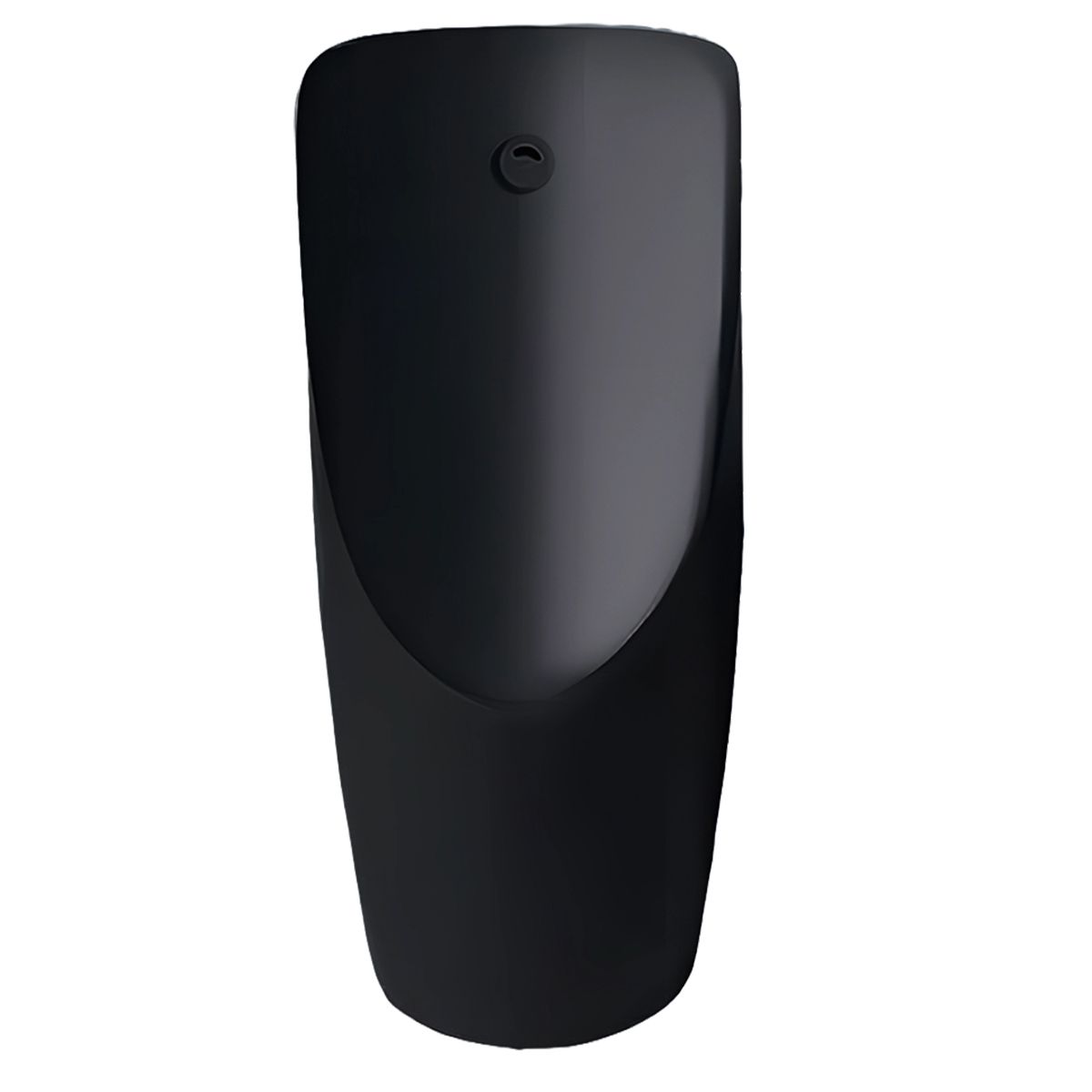 Urinal mit integriertem Sensor, Wand- oder Bodenablauf, 35x38x75 cm, Mattschwarz, Lavino