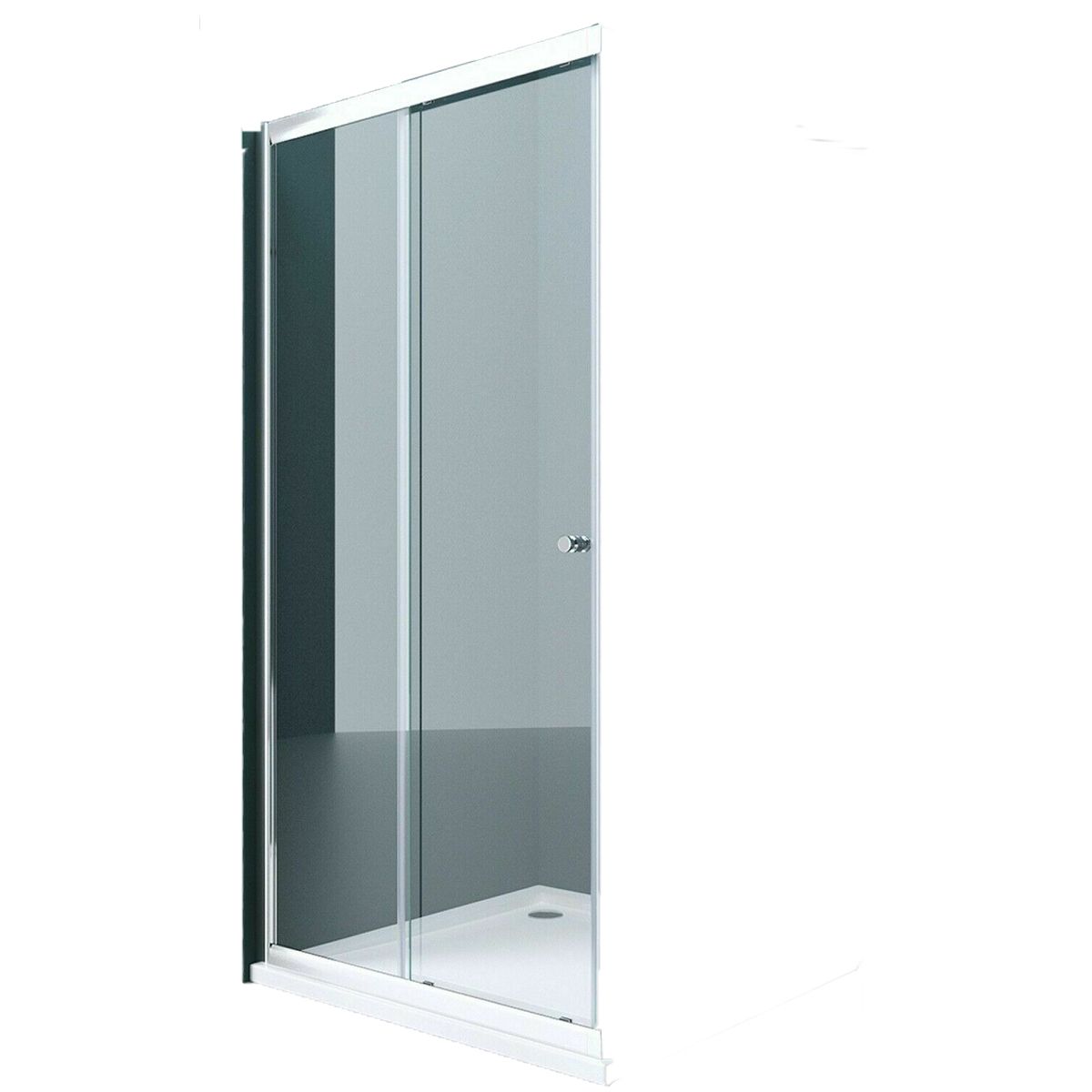 EGO-16 Duschkabinentür, Schiebetür, 6 mm Sicherheitsglas, Transparent, Maße 75x190