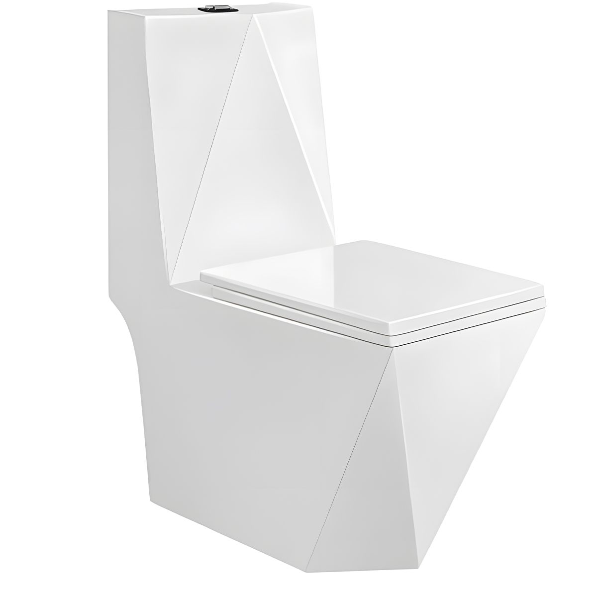 WC Enrico, SifonFlush, Weiß, 68x37 cm, inklusive Spülkasten, Bodenmontage, WC-Sitz mit Soft-Close-Automatik