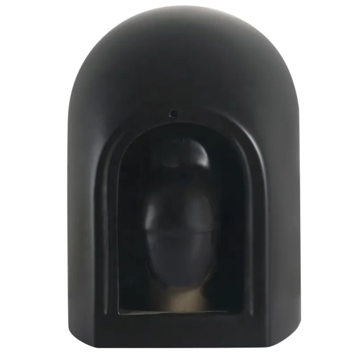 Wandhängendes WC, Mattschwarz, Power Color, Rimless, 49x37 cm, Duroplast-Deckel, Sanitärkeramik, Ben