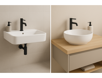 Hängende Waschbecken vs. Aufsatzwaschbecken: Was sind die Unterschiede und welches passt besser in dein Badezimmer? Hängende Waschbecken vs. Aufsatzwaschbecken: Was sind die Unterschiede und welches passt besser in dein Badezimmer?